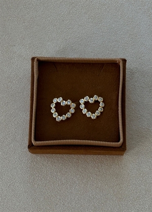Mina petite crystal studs Forgyldt Pico 